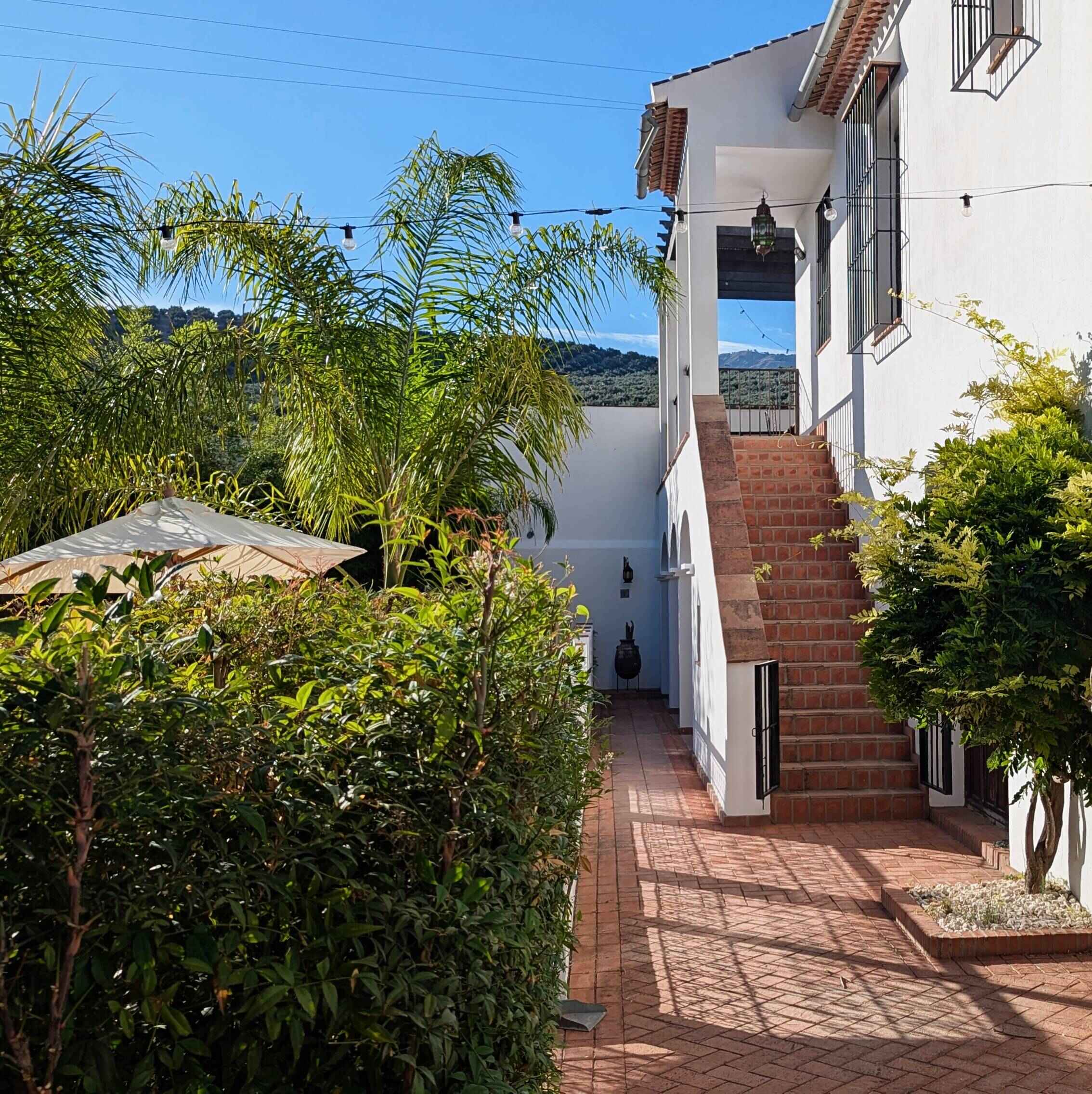 Stairs up to top apartment