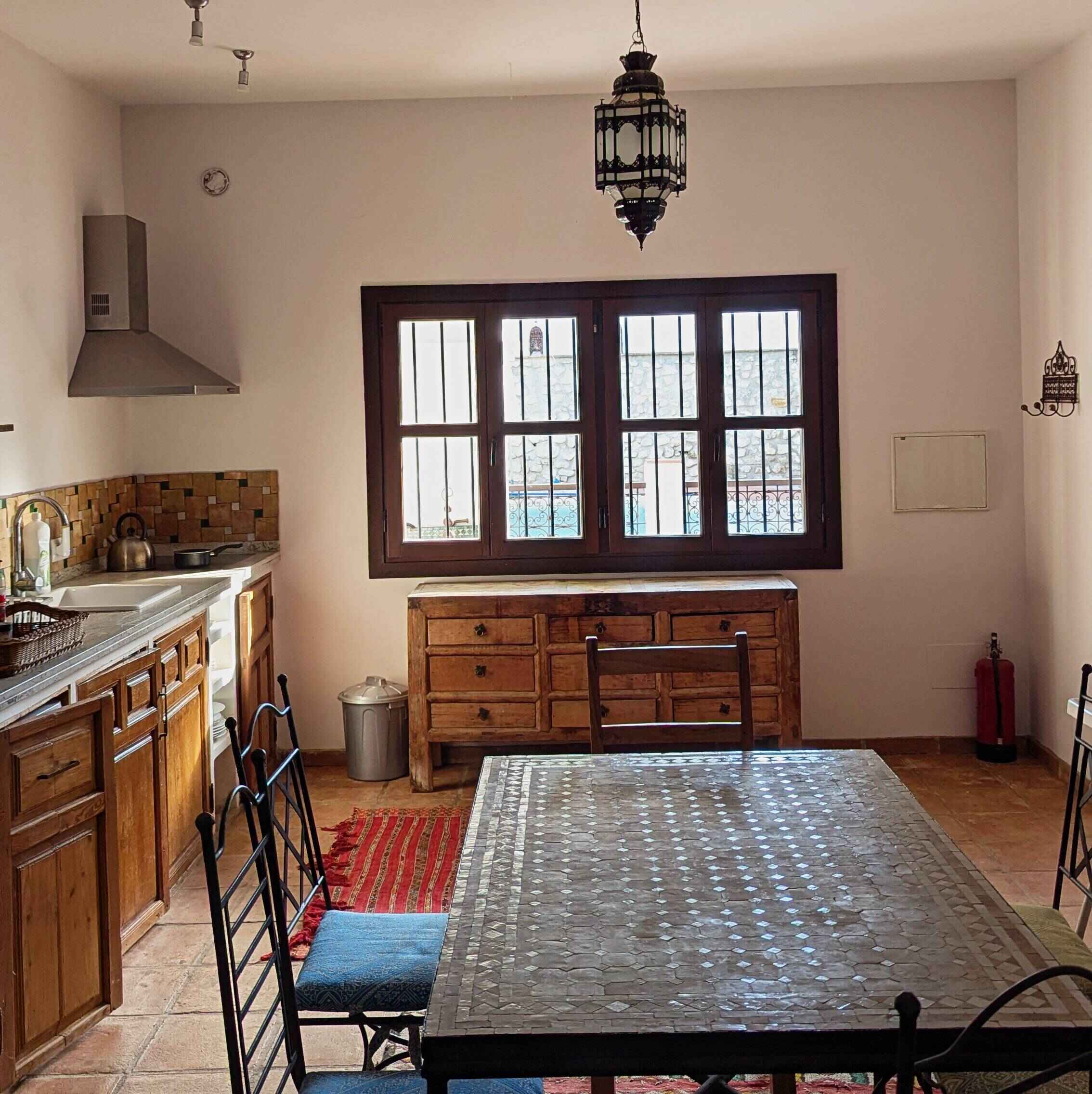 Inside of apartment kitchen