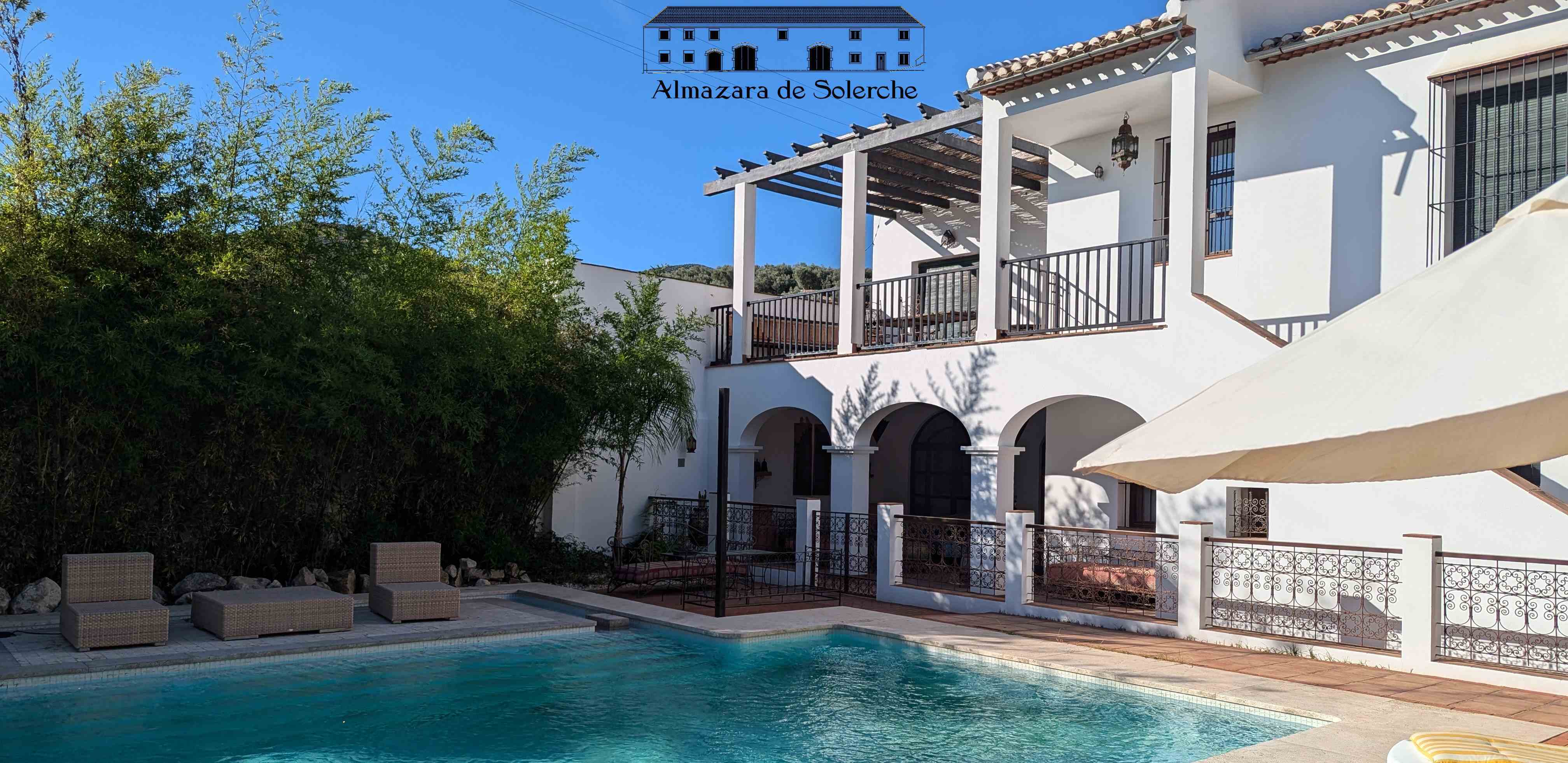 Almazara de Solerche apartments next to pool in rural andalusia